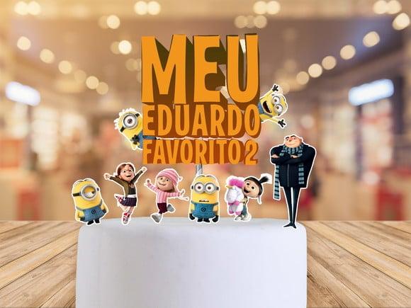topo de bolo meu malvado favorito