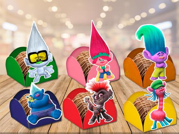 forminhas trolls 2- 100 unidades