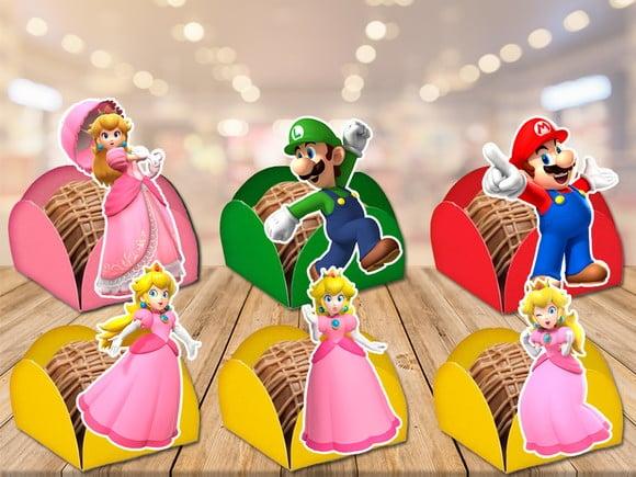 forminhas princesa peach mário- 100 unidades