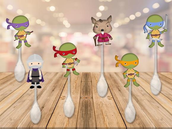 colherzinha personalizada tartarugas ninjas