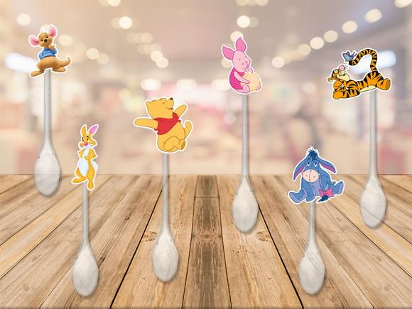 colherzinha para brigadeiro personalizada ursinho pooh