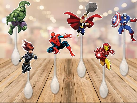 colherzinha para brigadeiro personalizada vingadores
