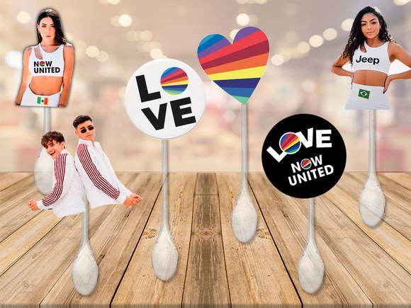 colherzinha para brigadeiro personalizada now united