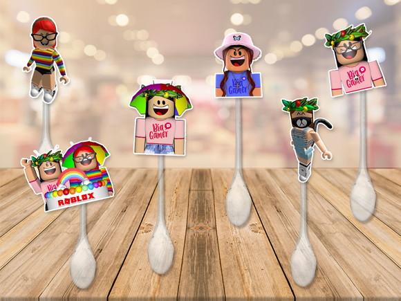 colherzinha para brigadeiro personalizada roblox menina