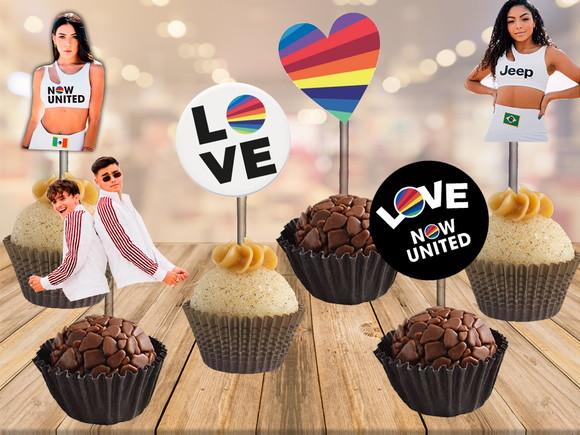 topper now united - 100 unidades