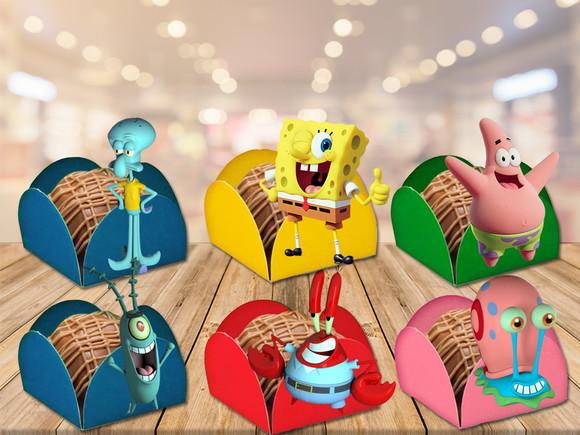 forminhas bob esponja- 100 unidades