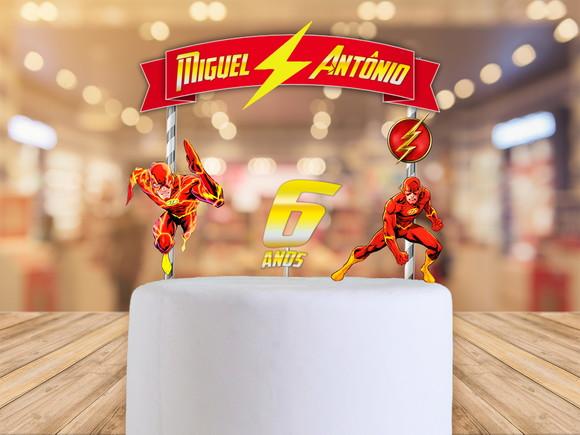 Topo de bolo The Flash
