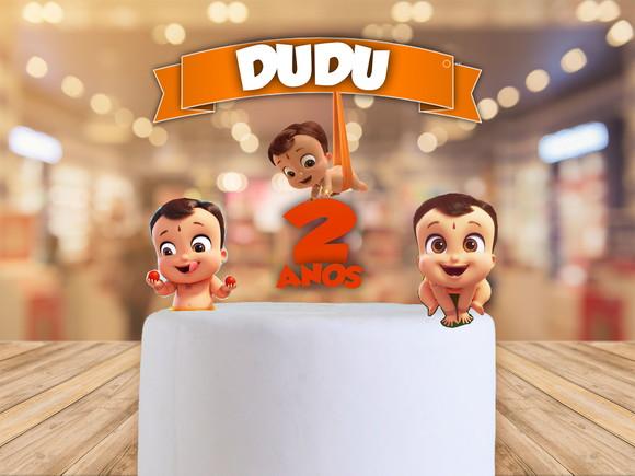 Topo de bolo o pequeno poderoso bheem