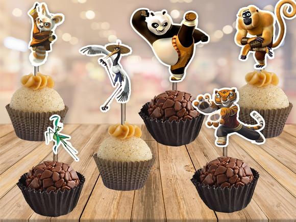 topper kung fu panda - 100 unidades