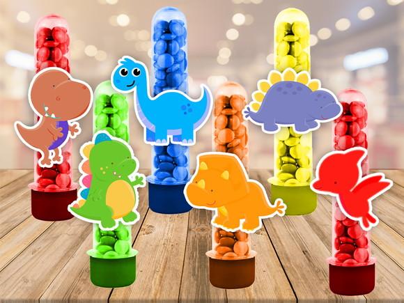 dinossauros baby apliques para tubetes - 50 unidades