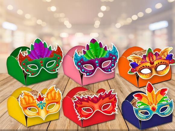 forminhas carnaval máscaras- 100 unidades
