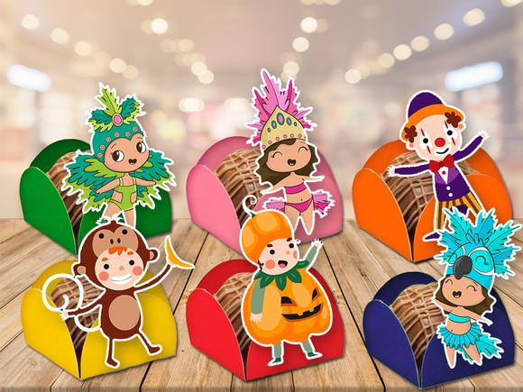 forminhas carnaval bloquinho infantil- 100 unidades