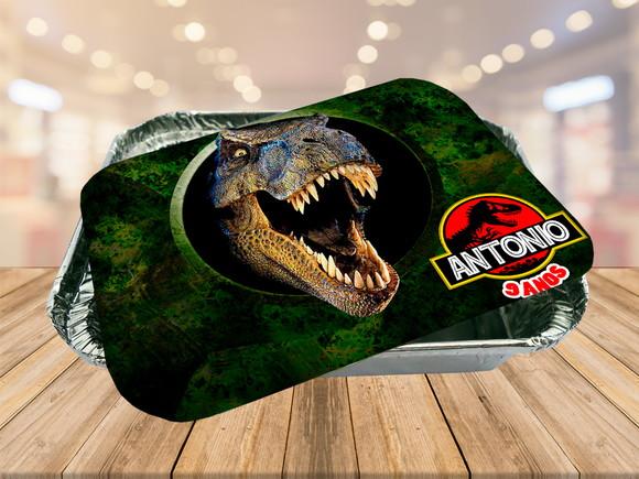 tampa de marmitinha dinossauros jurassic park -FRETE GRÁTIS