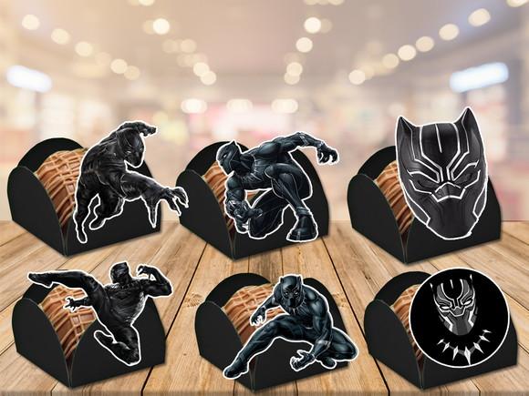 forminhas pantera negra- 100 unidades