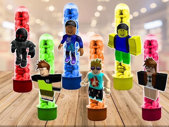 roblox - apliques para tubetes - 50 unidades