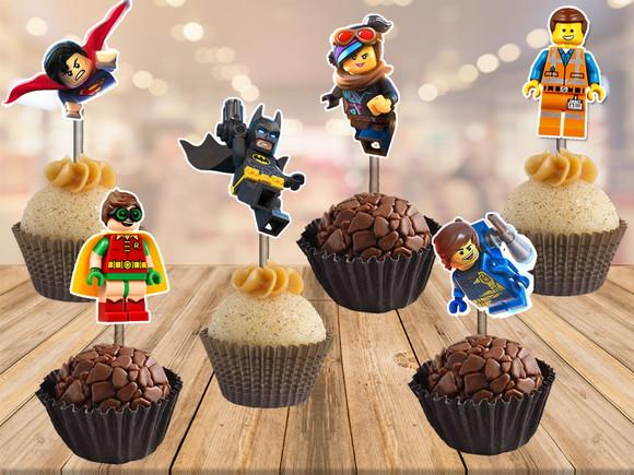 topper lego movie - 100 unidades