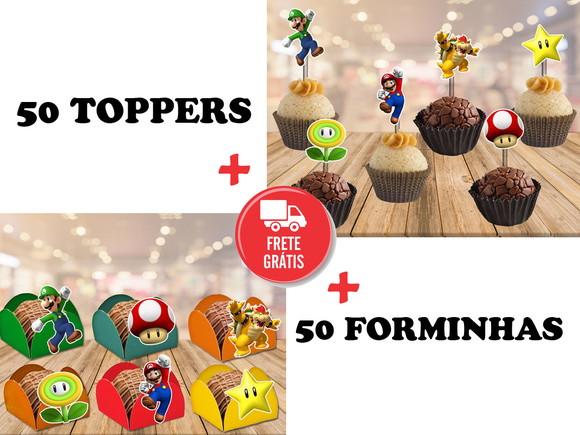 super mario 50 toppers + 50 forminhas