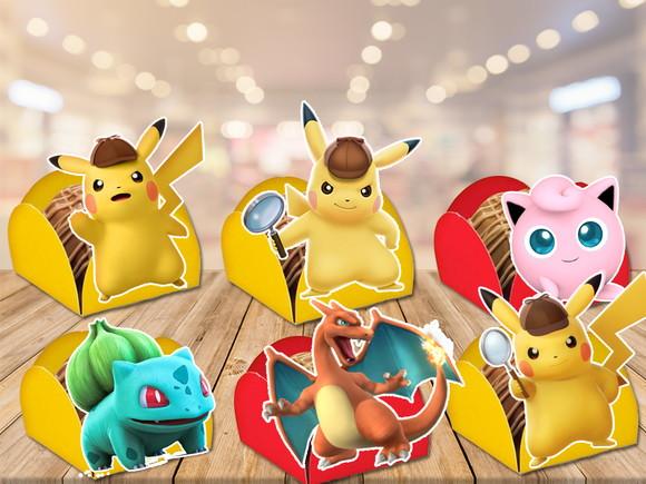 forminhas detetive pikachu - Pokémon: - 100 unidades
