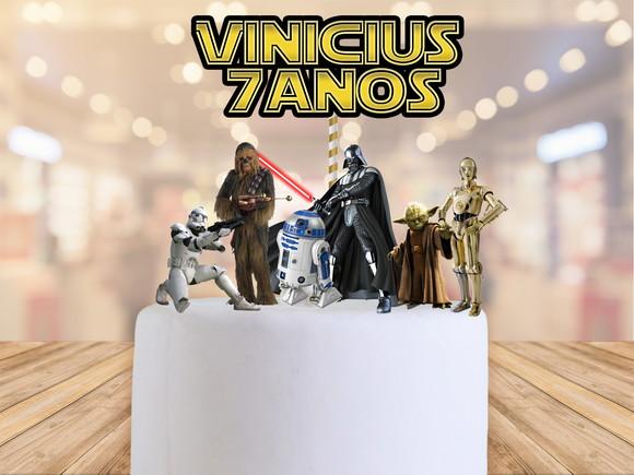 Topo de bolo Star Wars