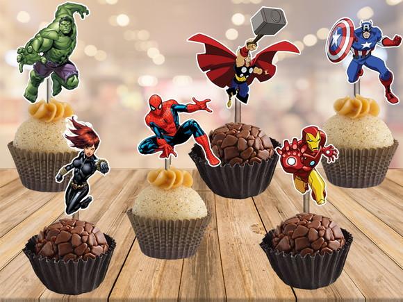 Topper Vingadores - 100 Unidades