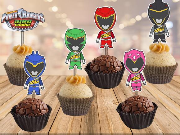 topper power rangers - 100 unidades