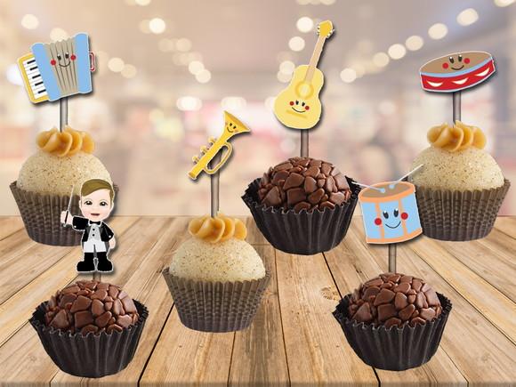 topper instrumentos musicais - 100 unidades