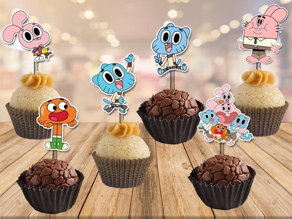 Topper o Incrivel Mundo de Gumball - 100 Unidades