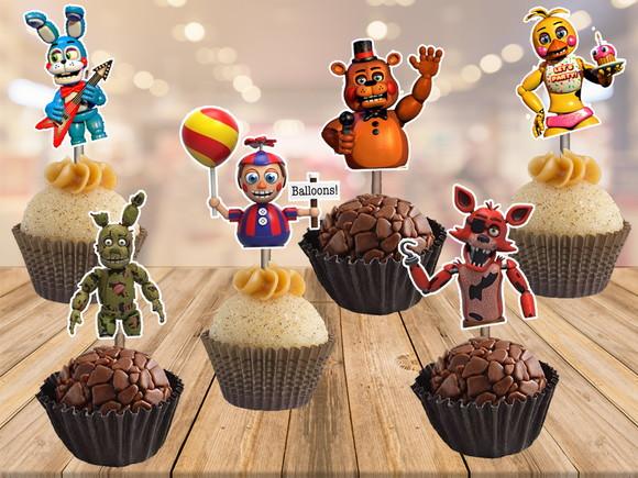 Topper Five Nights At Freddys Fnafs - 100 Unidades