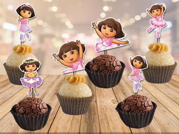Topper Dora Aventureira - 100 Unidades