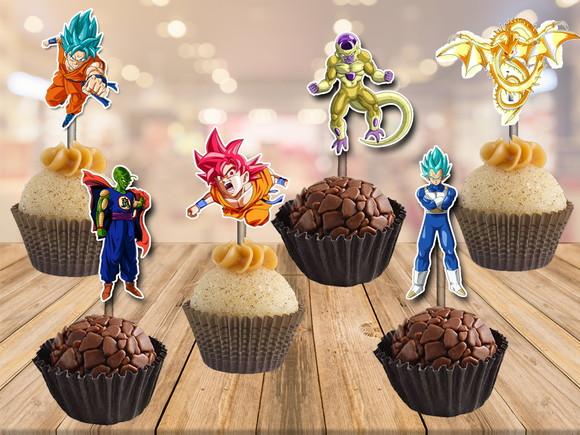 topper dragon ball super - 100 unidades