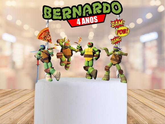 Topo de bolo - Tartarugas Ninjas