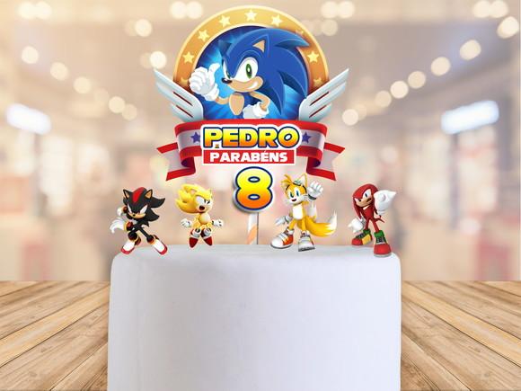Topo de bolo sonic