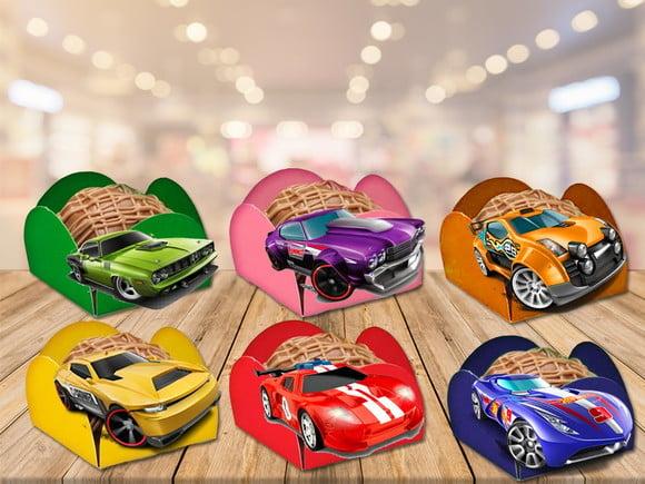 Forminhas Carrinhos - 100 Unidades