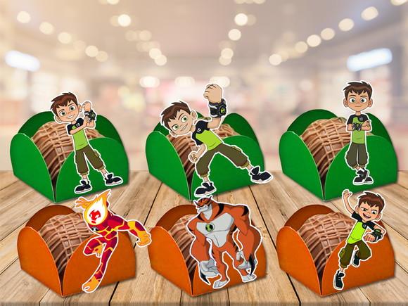 forminhas ben10 - 100 unidades