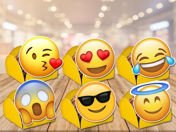 forminhas emojis - 100 unidades