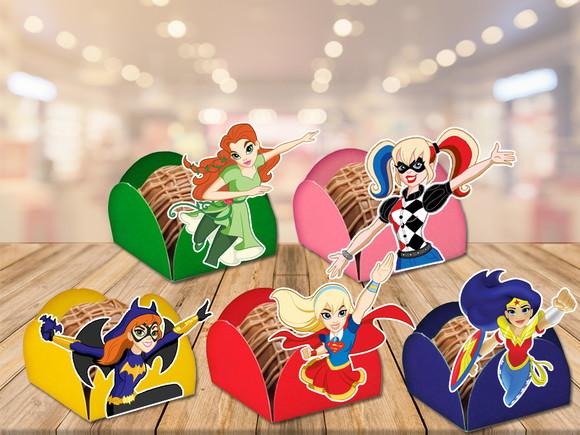 forminhas dc super hero girls - 100 unidades