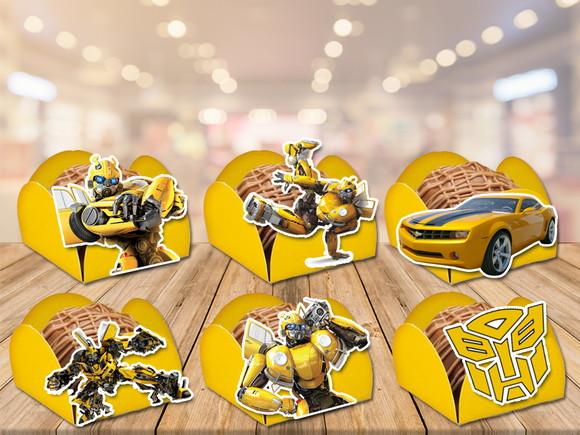 forminhas para doces bumblebee - 100 unidades