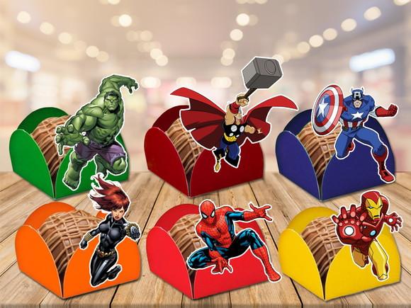 forminhas para doces vingadores - 100 unidades