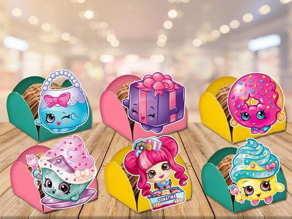 forminhas para doces shopkins - 100 unidades