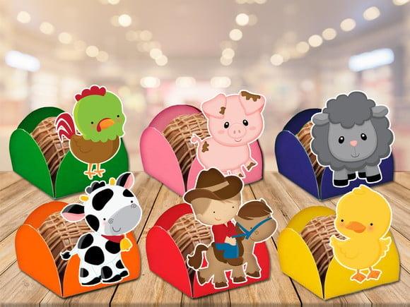 Forminhas para Doces Fazendinha e Animais - 100 Unidades