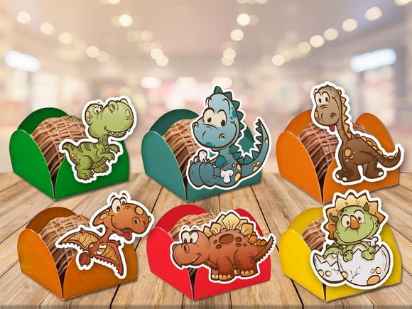 forminhas para doces dinossauros baby - 100 unidades