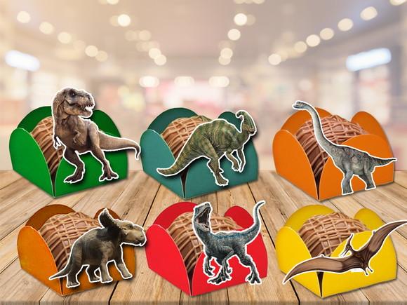 forminhas para doces dinossauros jurassic world-100 unidades