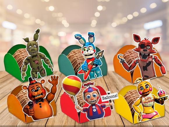 forminhas para doces fnaf world five nights - 100 unidades
