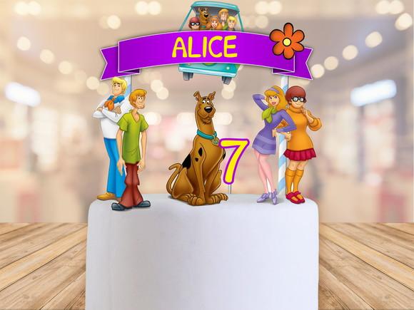 Topo de bolo scooby doo