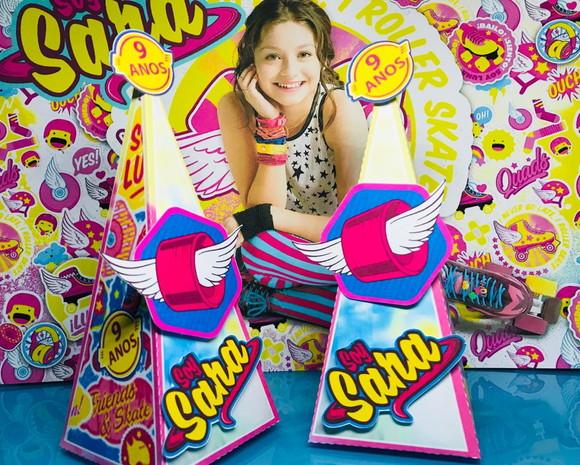 enfeites de mesa soy luna - Caixa pirâmide - 10 unidades