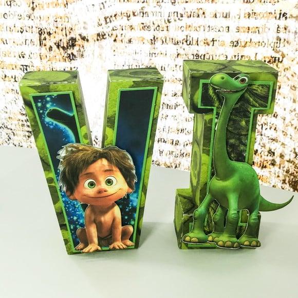 Letras 3d o bom dinossauro