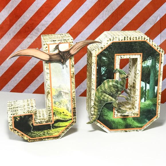Letras 3d Dinossauros