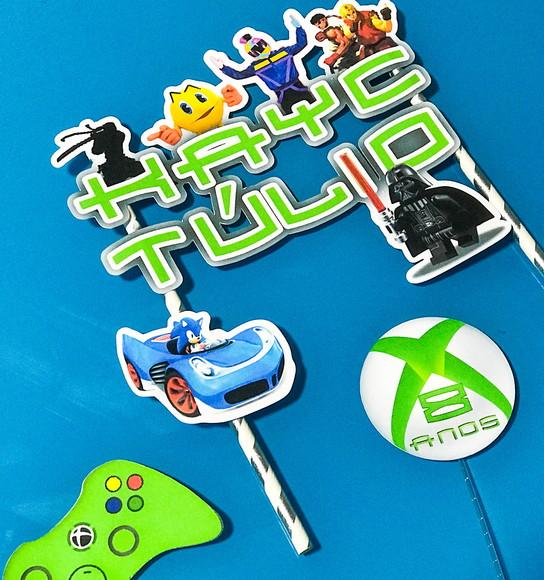 Topo de bolo - Games Xbox