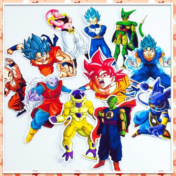 Apliques Dragon Ball Super - - 50 unidades