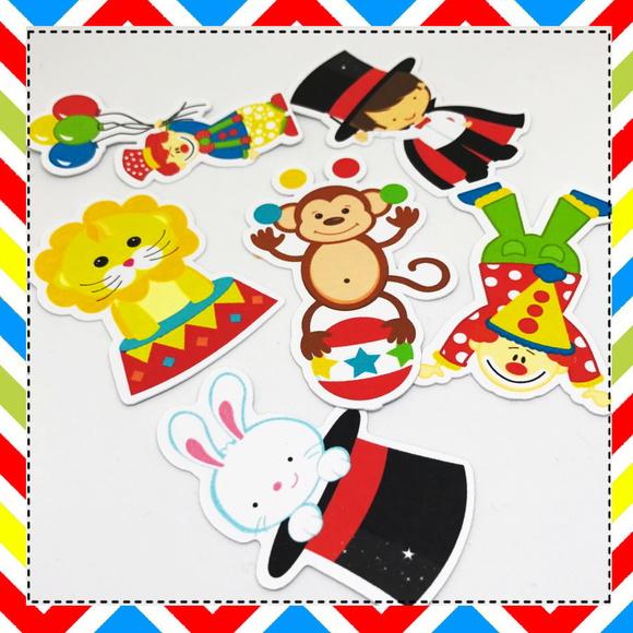 Apliques Circo para personalizados - 50 unidades
